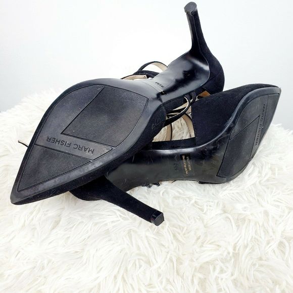 Marc Fischer Black Strappy Stilettos 8 1/2M NWOB - Picture 6 of 6